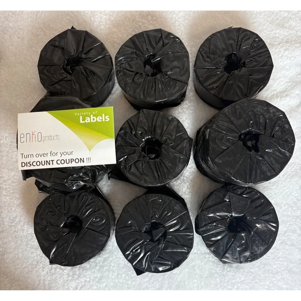 Enko Products 12 Rolls 4200 Labels Dymo Compatible Thermal Printer Labels Bulk